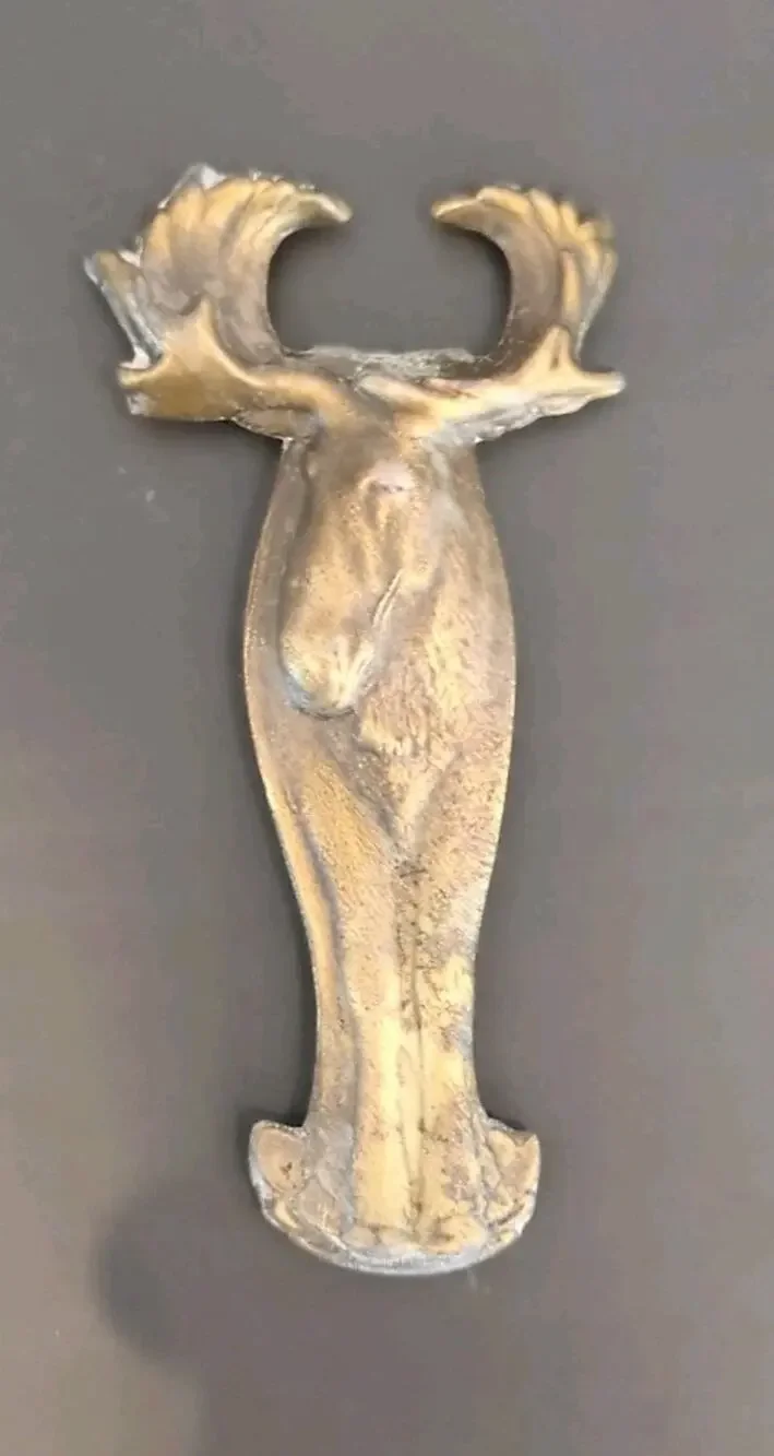 Brass MooseBottle Opener Hand-held Vintage Two-Sided Barware